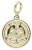 Bonnie Studios Oorbellen Dames Big Coin Pendant, Kleur: Goudkleurig