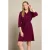 LOLALIZA blousejurk – donkerrood