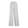 VILA wide leg high waist casual broek grijs