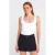 Mouwloze Blouse met Vierkante Halslijn in Slank Model