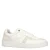 Manfield – Heren – Witte leren sneakers met suède details –