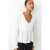 MANGO TEEN rechtvallende blousetop met ruches – naturel wit