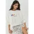 Geweven Crew Neck Katoenen Verhoogd Sweatshirt