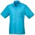 Premier Heren Poplin overhemd met korte mouwen (Turquoise)