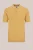 WE Fashion – Heren regular fit gebreide polo met structuur – Regular fit – Mosterdgeel – Katoen –