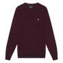 Lyle & Scott rijke bordeauxrode pull-over trui met ronde hals