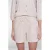 Geisha regular waist casual short met krijtstreep beige