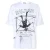 Balmain Schets Tekening Logo Wit T-shirt