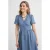 Anytime midi jurk blauw