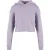 Urban Classics Ladies Oversized Cropped Light Terry Hoodie Dustylilac
