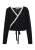 DreiMaster Vintage Gebreid vest  zwart / wit