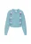 IZIA Oversized vest ‘Fashion Look’  blauw / lichtblauw / lila / rosa