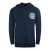 Cavalli-klasse marineblauwe hoodie met rits en grote cirkel