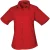 Premier Dames/Dames Popeline Blouse met Korte Mouwen (Rood)
