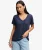Studios Slub T-shirt met Borduursel Dark Blue