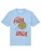 Watapparel Shirt ‘Pasta Lover’  blauw / lichtblauw / mosterd / roestrood