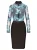 Kraimod Kokerjurk  blauw / zwart / wit