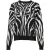 Zebra Print Gebreide Trui