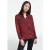 The Kooples Chemise Detail Patte Boutonnage Red / Black