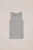 WE Fashion – Meisjes singlet van ribstof – Slim Fit – Lichtgrijs gemeleerd – Katoen –