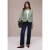 Street One Dames Basic blazer met reverskraag in Groen