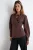 TRENDYOLMİLLA Dames Bruin Effen Lang Regular fit Overhemden