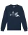 Watapparel Sweatshirt ‘Spacewhale’  navy / gemengde kleuren