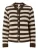 YAS Gebreid vest ‘YASSIRONI’  beige / donkerbruin
