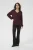 Blouse met lange mouwen Amber Regular fit bordo