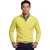 katoenen Gant half zip trui effen geel