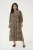 Jurk Regular fit Naturel Leopard Print