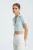 V-hals Polo Crop Top