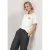 Shirt met ronde hals en geborduurd detail
