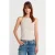 Slim Fit Halter Gebreide Blouse met Strikdetail