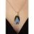 Vintage Deco ketting in blauw