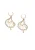 SOHI Oorbellen  goud / transparant