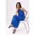 TRENDYOLMİLLA Dames Blauw Effen Maxi Mouwloos Recht Jurken