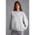 Oversized sweatshirt met ribstructuur en ronde hals
