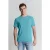 No Excess T-shirt Crewneck Solid Basic Seablue
