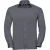 Russell Collection Heren Poplin Easy-Care overhemd met lange mouwen (Konvooi Grijs)