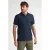 Petrol Industries regular polo donkerblauw met textuur