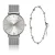 Dameshorloge en armband Amelia Parker Capsule Grey