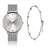 Dameshorloge en armband Amelia Parker Capsule Grey