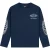 Malelions Junior Relaxed Lifestyle Longsleeve T-Shirt | Navy