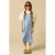 Sissy-Boy maxi zomerjurk met plooien – lichtblauw