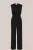 WE Fashion – Dames jumpsuit met strassdetail – Regular fit – Zwart –