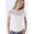 Slim Fit Kanten Gebreide Blouse