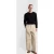 Heren Regular Fit Plissee Gabardine Broeken