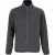 SOLS Heren Factor Fleecejack met rits (Houtskool Grijs Effen)