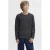 JACK & JONES JUNIOR gebreide trui donkerblauw met kabels